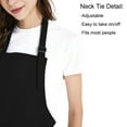 thumbnail image 3 of Toptie Cotton Canvas Adjustable Apron and Chef Hat Set for Men and Women-Black-L, 3 of 7