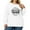 White, variant on Women's Plus Size Christmas 2026 New Year Printed Sweatshirt, Long Sleeve Casual Pullover Top, HELLO Graphic Fashion Hoodie,Green,L