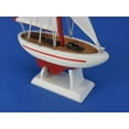 thumbnail image 7 of Hampton Nautical Wooden Ranger Model Sailboat Decoration 9" - Model Yacht - Boat Model, 7 of 7