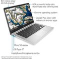 thumbnail image 2 of HP Chromebook 14" HD Intel N4020 Processor 32GB 4GB Chrome OS MINERAL SILVER, 2 of 6