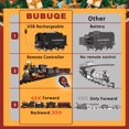 thumbnail image 3 of BUBUQE Remote Control Train Set for Kids Electric Steam Locomotive, Passenger Carriage & Tracks, 3 of 9