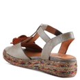 thumbnail image 7 of L’Artiste Tempest Hand-Painted Leather Wedge Sandal, 7 of 7