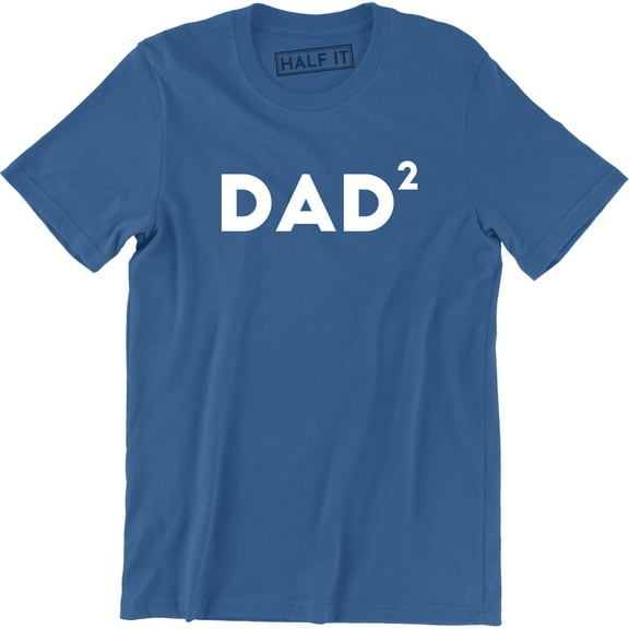 Dad 2 Men's Dad Squared Father's Day Gift Father of Two Men's T-Shirt