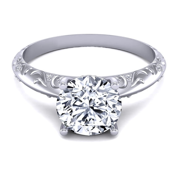 18k White Gold IGI / GIA Certified Lab Grown Diamond 0.60 Ct Ring for Women All Sizes Available