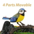 thumbnail image 2 of Pájaro cantando realista en jaula Juguete de pájaro activado por sonido realista con sonidos y movimientos Juguete de pájaro enjaulado para mascotas que funciona con pilas, 2 of 5