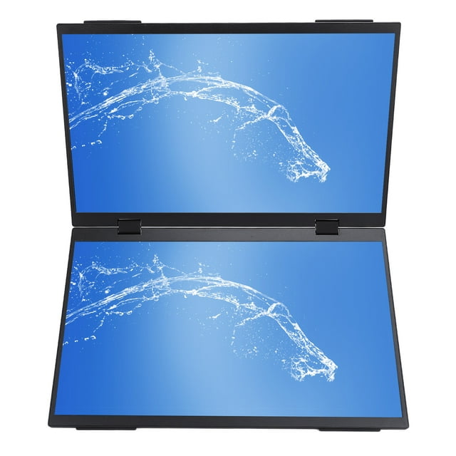 Dual Laptop Screen Extender, 15.6 Inch 1080P IPS LED Laptop Monitor Display, Portable Type C Folding Screen Extender for Phone PC Game Console, Plug and Play