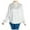 White, variant on ICHUANYI Womens Solid Color Lapel Casual Long Sleeve Pocket Shirt Clearance