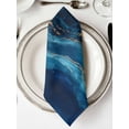 thumbnail image 2 of Cloth Napkins Set of 6 - 20x20 Inches, Navy Blue Washable Reusable Table Napkins, Modern Abstract Luxury Golden Soft & Absortbent Dining Napkin for Party Wedding Hotel Restaurant, 2 of 8
