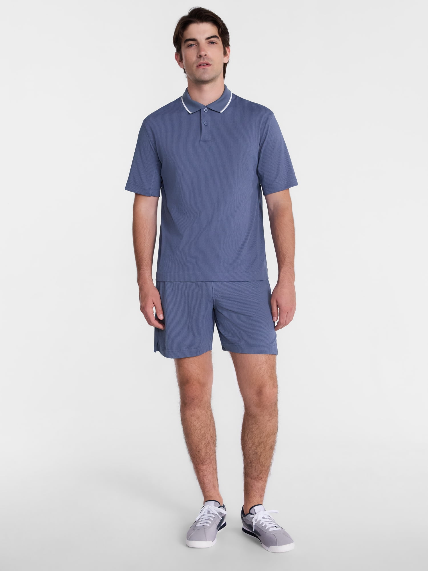 Avia Men's and Big Men's Seersucker Shorts, 7" Inseam, Sizes XS-5XB