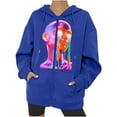 thumbnail image 1 of Chaqueta con capucha Punk suelta con cremallera y estampado de Halloween para mujer, abrigo, sudaderas con capucha, abrigo Pompotops qwe15552, 1 of 8