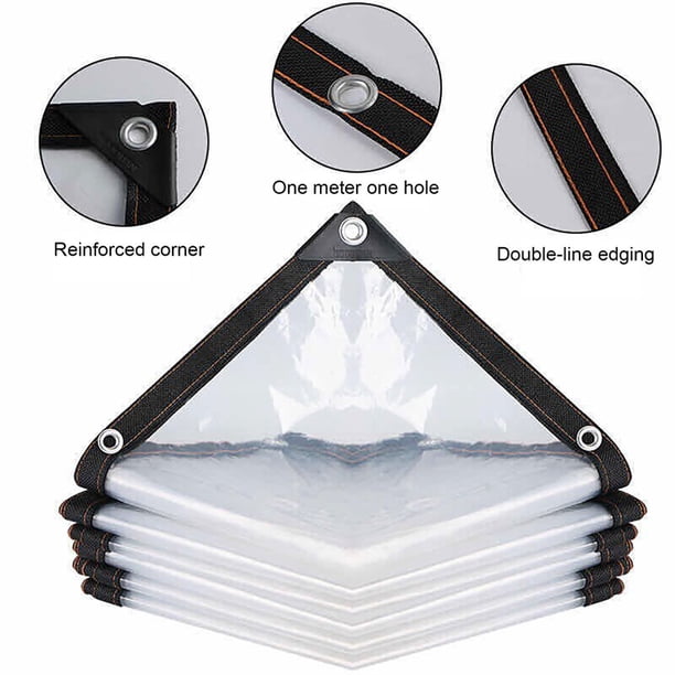 Gardening Rainproof Plastic Shelter Film Outdoor Waterproof Tarp Cloth Terrace Succulents Insulation Tent Balcony Awnings Tarp3x3MUnited States He Qiyong unisex