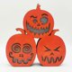 thumbnail image 3 of Halloween Electronic Candle Wooden Pumpkin Shape Pendant Door Hanging Signs, 3 of 5