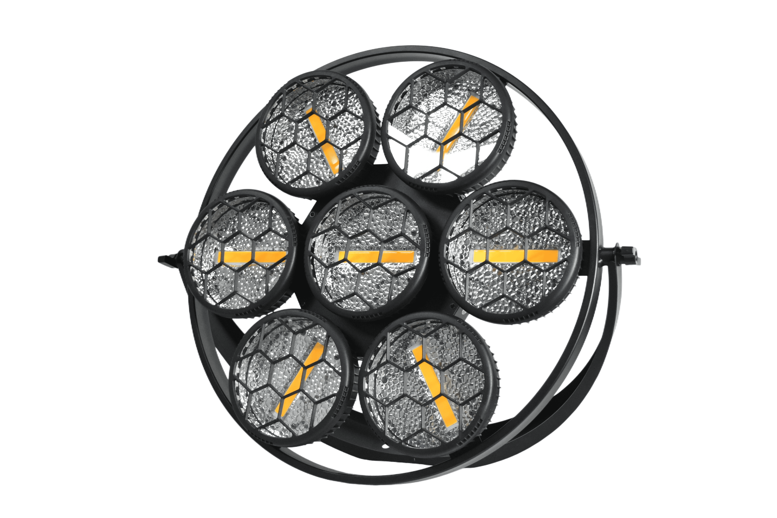 Professional Stage Light, 280w (7x40w) COB LED Lights with RGB Effects, 280W DMX512 Control, Black