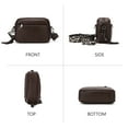 thumbnail image 2 of KL928 Small Crossbody Bag for Women Soft FAUX Leather Cell Phone Purse Wallet Purse with Wide Strap(Coffee), 2 of 7