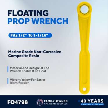 Universal Prop Wrench Kit - Floating Boat Propeller Tool With Multiple Socket Sizes
