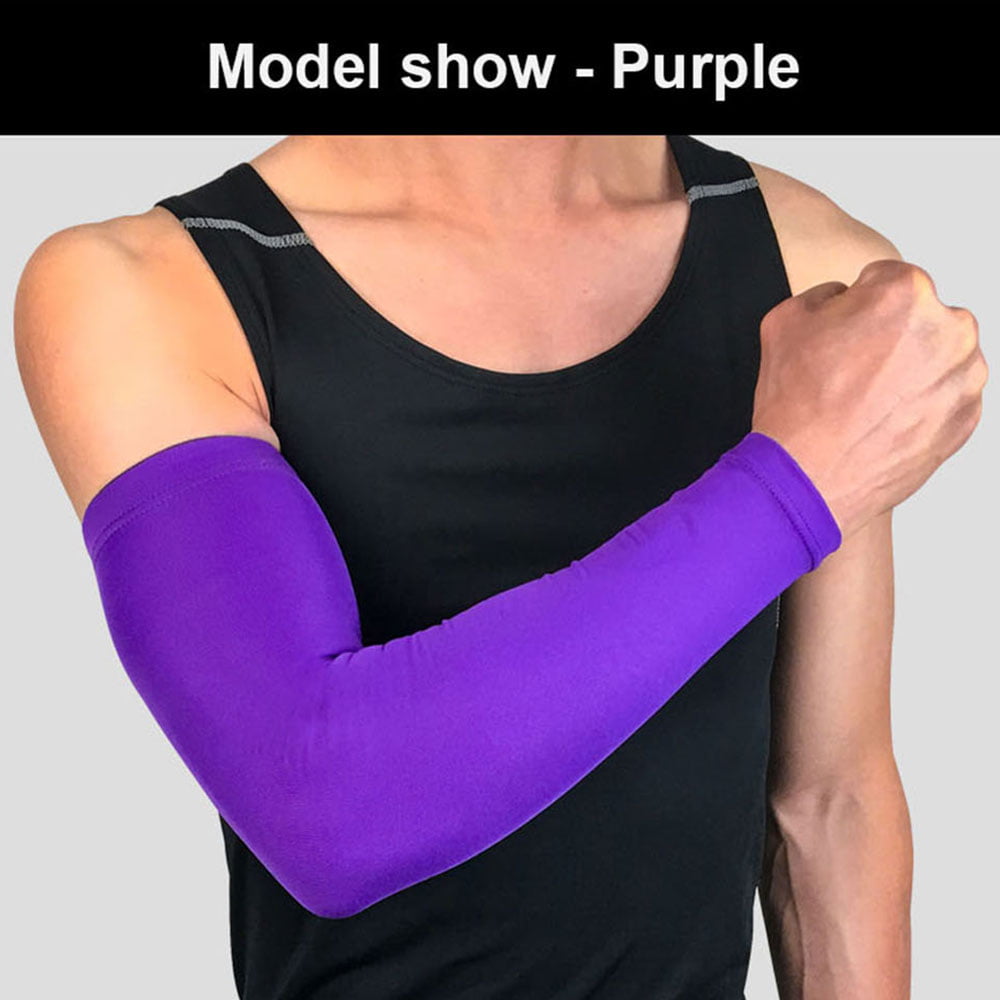 Men's Arm Sleeve Arthritis Elbow Support Brace Sport UV Sun Protection Sleeve 