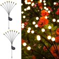 thumbnail image 1 of Firefly Luces de jardín solares al aire libre, luces solares de luciérnaga al aire libre impermeables, paquete de 2 8 luces LED oscilantes para exteriores con energía solar, 1 of 5