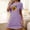 Purple, variant on Abomasnow Nightgowns for Women Summer Printed Short Sleeve Casual Sleep Tee Pullover Night Shirts Sleep Shirt Soft Nightgowns Sleepwear Dress on Clearance