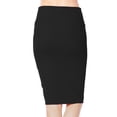 thumbnail image 3 of Urban CoCo High Waist Stretch Bodycon Pencil Skirt (Black, M), 3 of 4