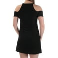 thumbnail image 2 of bar III Womens Pleated Shift Dress, Black, Small, 2 of 2
