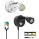 thumbnail image 3 of Aluminum 12v10-30v Touch Dimmable Led Reading Light Fixture Black, 3 of 4