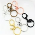 thumbnail image 4 of 5pcs/lot 30mm Key Ring Long 70mm Popular classic 11 Colors Plated lobster clasp key hook chain jewelry making for keychain, 4 of 10