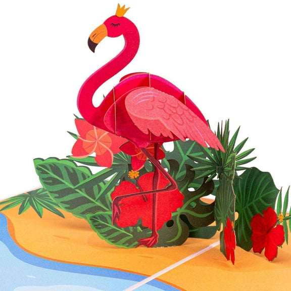 Flamingo Pop Up Card