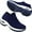 Blue, variant on YOURDIARY Women's Walking Shoes Sock Sneakers Slip On Loafer Mesh Air Cushion Easy Shoes Moccasins Casual Comfortable Work Nurse Shoes