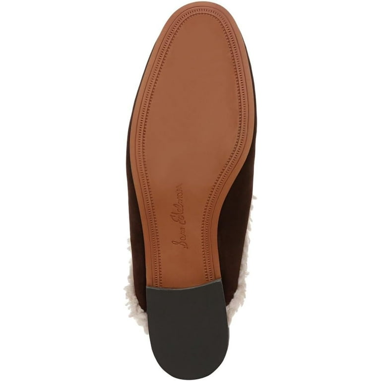 Sam Edelman Linnie Women's Cafe Noir Shearling Mule 8.5M - Walmart.com