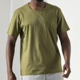 thumbnail image 5 of Men's T-Shirt Summer Fashion Ice Silk Cotton Solid T Shirt Men's Versatile Loose Half Sleeve Short Sleeve T Shirt Men's Underlay Top T-Shirts For Men, 5 of 5