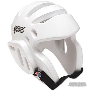 Black ProForce Thunder Sparring Head Guard Vinyl Headgear with Face Shield