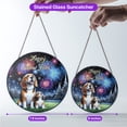 thumbnail image 5 of Happy New Year Beagle Family Cheer Winter Midnight Firework Stained Glass Suncatcher Beagles Dog Lover Gifts Idea Window Hanging Sign Decor - 02025, 5 of 5