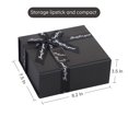 thumbnail image 7 of JiaWei World Gift Box 8.2x7.5x3.5 inches, Magnetic Gift Box with Ribbon for Christmas, Wedding, Birthday, 7 of 7