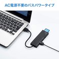 thumbnail image 4 of Sanwa Supply USB3.1+2.0 Combo Hub with Card Reader USB-3HC316BKN, 4 of 5