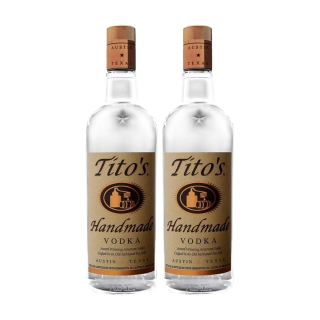 Pack 2 Vodka Tito's 700ml