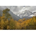 thumbnail image 2 of Grall, Don 24x17 White Modern Wood Framed Museum Art Print Titled - CO Autumn sunrise on Maroon Bells mountains, 2 of 4
