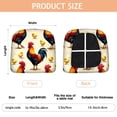 thumbnail image 3 of Roosters and Chicks Seat Covers for Dining Room Chairs Set Of 4,Stretch Printed Washable Chair Seat Cover with Elastic Ties and Button,Removable Waterproof Couch Cushion Covers, 3 of 6