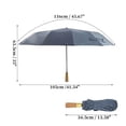 thumbnail image 2 of Unique Bargains Collapsible Portable Windproof Folding Umbrella Light Blue, 2 of 6