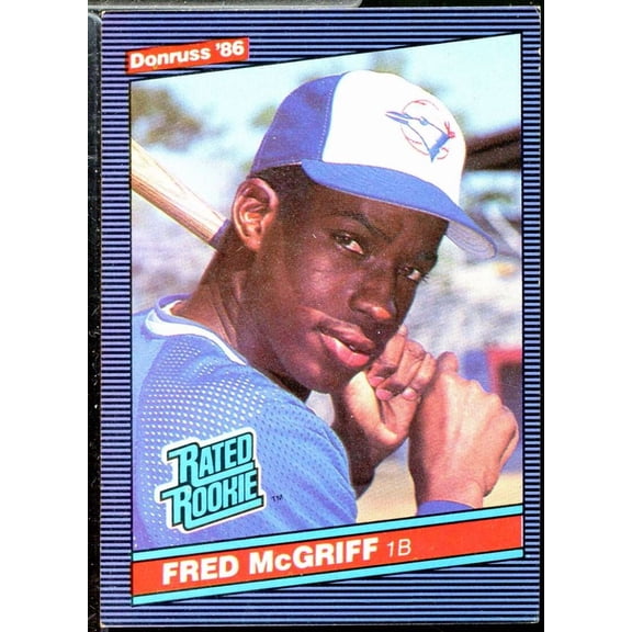 Fred McGriff Rookie Card 1986 Donruss #28