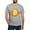 Heather Gray, variant on - Bitcoin Logo T Shirt - Fitted T-Shirt, Vintage Fit Soft Cotton Tee
