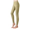 thumbnail image 2 of JGGSPWM Women's Skinny Yoga Sweatpants High Waist Tummy Control Cozy Pants Ladies Soft Lightweight Slim Fit Leggings Green L, 2 of 6