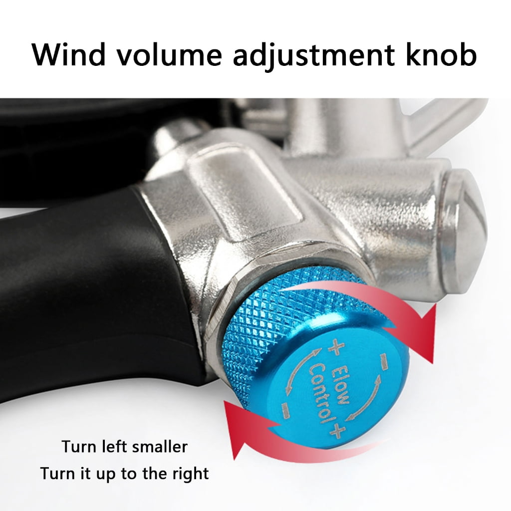 Zeiwohndc High Power Air Blow Guns Set with Adjustable Airflows Extended Nozzle Duster