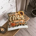 thumbnail image 5 of KLL I Love Fall Most Of All Decorative Throw Pillow Covers Velvet Soft for Couch Sofa Bedroom Living Room Outdoor (No pillow core)- 16"x16", 5 of 5