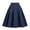 Navy, variant on Ediodpoh Women's Skirts Retro Pleated Skirt Solid Color A-Line Midi Skirt with Pockets for Casual Wear Womens Midi Skirt Navy XXL