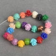 thumbnail image 4 of U8MO 30pcs Flower Shape 8mm Artificial Coral Loose Spacer Beads For Jewelry Making-Deep Blue, 4 of 4