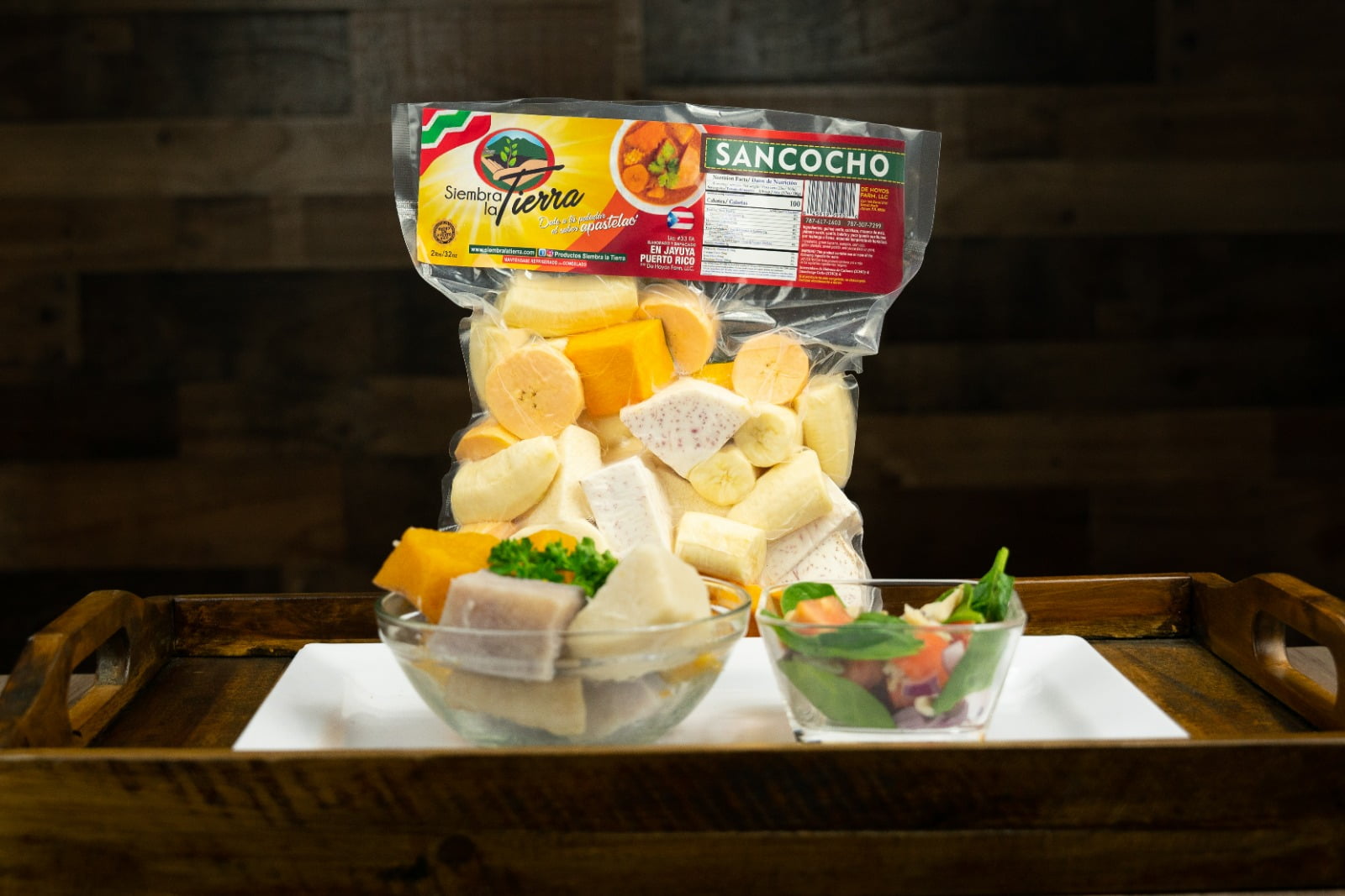 Vacuum-Sealed Mixed Vegetables, Sancocho, Siembra la Tierra 1.75 lb Bag