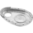 thumbnail image 4 of Speedway Motors Billet‑Style Small Block Chevy Aluminum Front Cover Polished Aluminum Front Timing Chain Cover for Small Block Chevy Engines, Single Piece Ready-Fit Timing Cover, 4 of 5