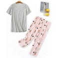 thumbnail image 2 of Pyjamas Mignons pour Femmes Ensemble de Nuit Décontracté 2 Pcs, 2 of 4