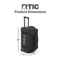 thumbnail image 3 of RTIC Road Trip Rolling Duffle Bag, Medium, Water-Resistant and Wheeled, Black, 3 of 4