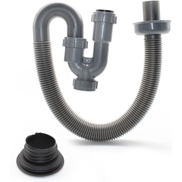 Drain Hose, 60cm Universal Flexible Drain Hose, Soft ABS Material Sewer Hose, Suitable for Bathroom Sinks and Basins